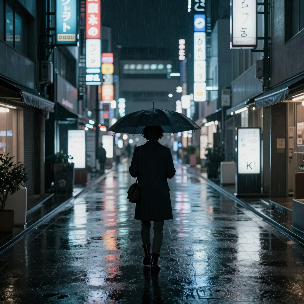 雨夜东京